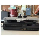 JVC DVD Player & Mitsubishi VHS Player