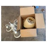 Brass Wall Lamp & Hanging Light Fixture