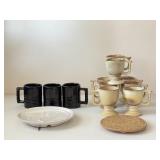 Frankoma Mug, Trivet & Plate