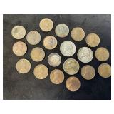 Jefferson Nickels, Dime & Wheat Cents
