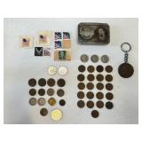 Wheat Cents, Jefferson Nickels & Foreign Coins