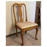 Queen Anne Style Wood Chair