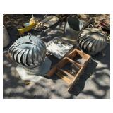 Wind Turbine Vents, Duct Fitting & Step Stool