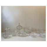 Glass Bowls, Butter, Compote & Pedestal Dishes