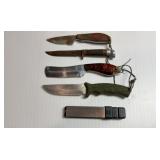 Assorted Fixed Blade Knives