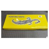 Stainless Steel Hunting Knife Dragon Motif