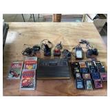 Vintage Atari Game Console & Cartridges