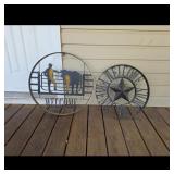 Rustic Metal Welcome Sign Set