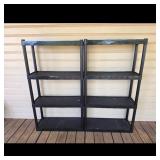 Black Plastic Shelving Units