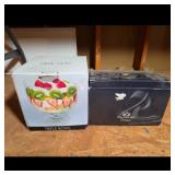 RCR Crystal Wine Glasses & Trifle Bowl