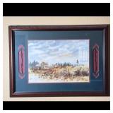 Dwane Taylor Winter Farm Framed Print