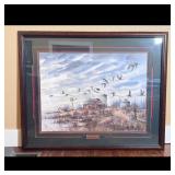 Dwane Taylor Geese in Flight Framed Art Print