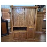 Wooden Media Console Cabinet