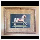 Rocking Horse Framed Print