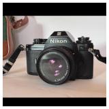 Nikon EM 35mm Camera and Accessories