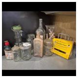 Glass Bottles, Jars, & Pineapple Prince Box