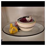 Barnyard Nesting Bowls, Platter