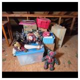 Christmas Figurines Ribbon & Containers