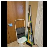 Step Stool, Brooms & Cleaning Supplies