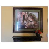 Street Scene Wall Art, Shelf, Flowers