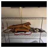Vintage Ideal Wooden Sled Paper Cutters & Content