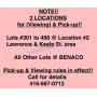 THIS IS A 2 LOCATION AUCTION...