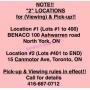 NOTE!! This is a "2" location auction!!