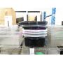 LOT,  6 BUS BINS, 6 INSERTS + 3 LARGE PLASTIC BINS