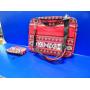 LOT, 2 PCS 17"X13" AZTEC STYLE WOVEN LAPTOP BAG