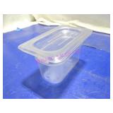 LOT, 22PCS PLASTIC 1/9TH SIZE INSERTS W/ LIDS