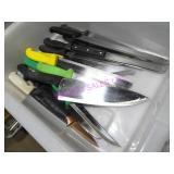 LOT, 15PCS ASST CHEF KNIVES