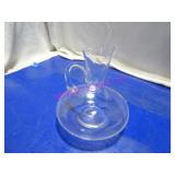 LOT, NEW 5PC 42.27OZ WINE DECANTER W/ HANDLES