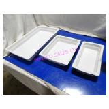 LOT, NEW 4PC ASST SIZE REVOL OVEN SAFE DISHES