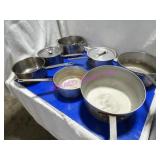 LOT, 7 PCS ASST SIZE SAUCE POTS