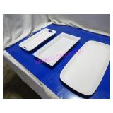 LOT, 14 PCS ASST SIZE/STYLE PLATTERS  NOTES!