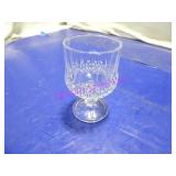 LOT, 33PCS 4.5"T CUT CRYSTAL FOOTED GLASS