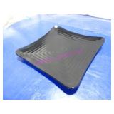 LOT, 3BOX (36PC) 8.75" SQUARE BLACK MELAMINE PLATE