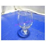 LOT, 12 PCS 5"T FOOTED GLASS