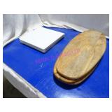 LOT, 9 PCS ASST SIZE/STYLE PLATTERS NOTES!