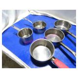 LOT, 5 PCS S/S SMALL SAUCE POTS
