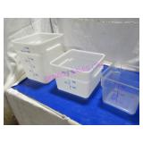 LOT, 10PC ASST SIZE INGREDIENT MEASURE BINS NOTE