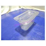 LOT, 23 PCS PLASTIC 1/9TH SIZE INSERTS W/ LIDS