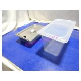 LOT, 13 PCS 1/4 SIZE INSERTS W/ 9 LIDS