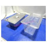 LOT, 17PCS 1/3RD SIZE INSERTS W/ 3 LIDS