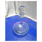 LOT, NEW 3PC VIOL 9"T FAT BOTTOM DECANTER NOTES