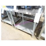 1X, 36"X30" S/S TABLE W/ UNDERSHELF