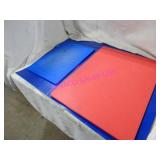 LOT, 7PC ASST SIZE RESIN CUT BOARDS  NOTES!