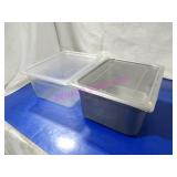 LOT, 9 PCS 1/2 SIZE INSERT W/ 3 LIDS