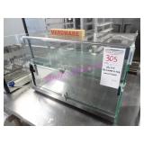 1X, 22"X14.5" S/S & GLASS 2 TIER COOKIE DISPLAY