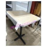 5X, 30"X24" LAMINATE HI-TOP BAR TABLE, METAL FRAME